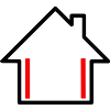 Produits StraFlex - Isolation de la maison : toiture, murs, sol - Icône d'application du StarFlex pour isoler les murs