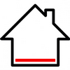 Produits StraFlex - Isolation de la maison : toiture, murs, sol - Icône d'application du StarFlex Alutape pour isoler les sols